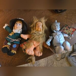 Wizard of Oz Plush Toy Set - Scarecrow, Cowardly Lion, Tin Man
